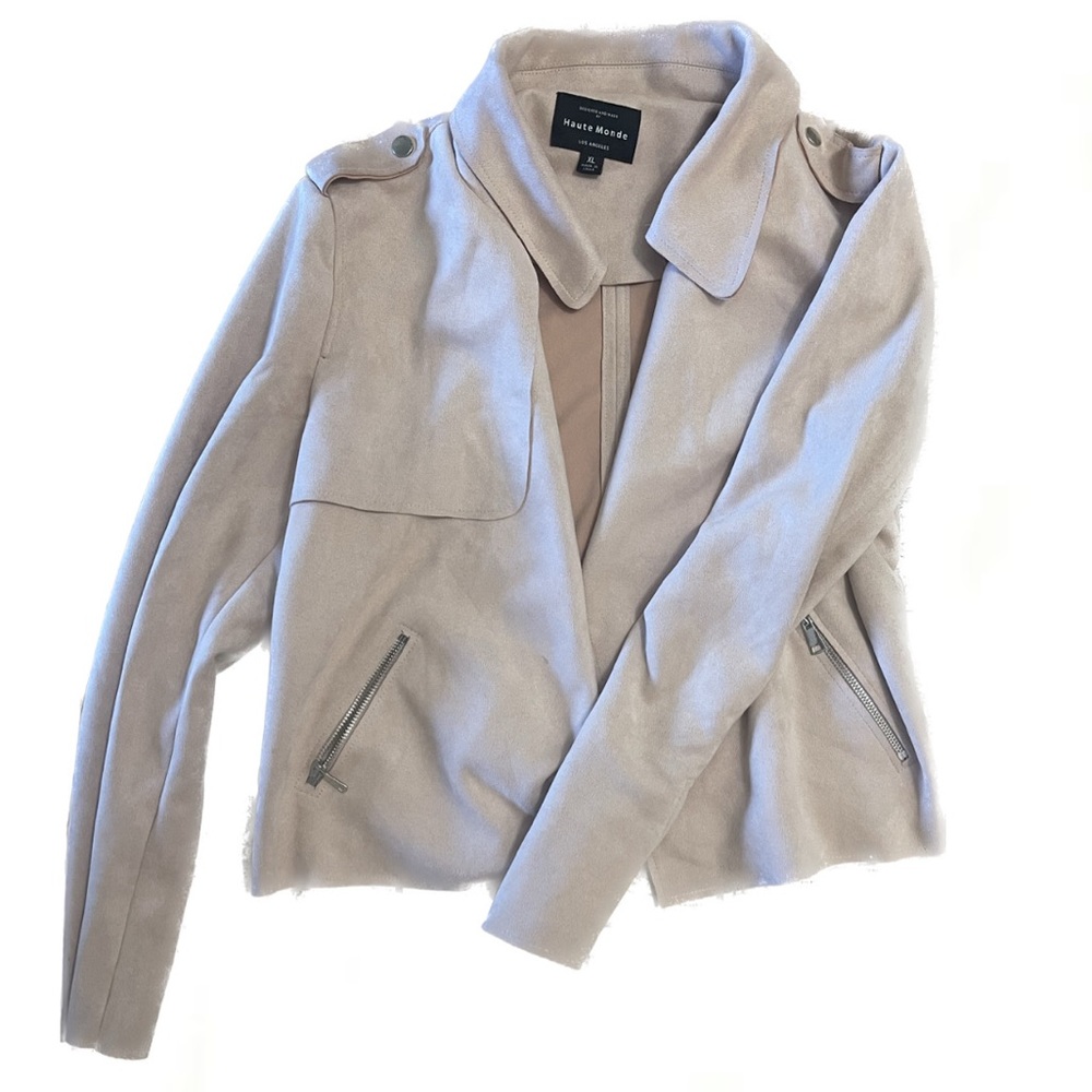 Suede Jacket!!! Baby pink :)